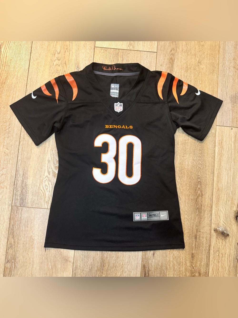 Women's Cincinnati Bengals Chase Brown Nike Black Team Game Jersey - Size Small